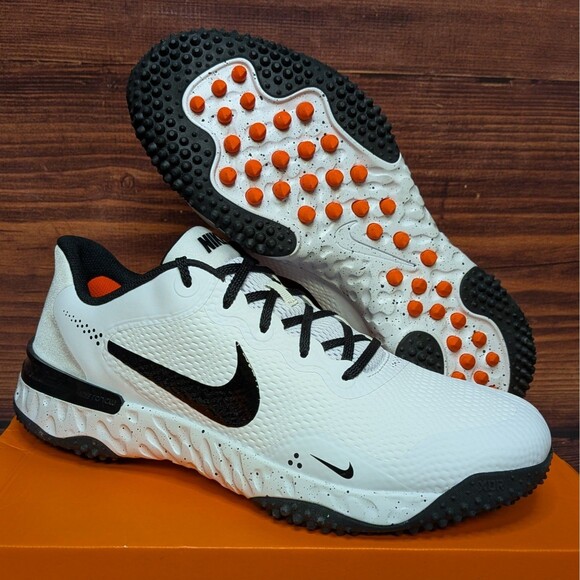 Nike Alpha Huarache Elite 3 Turf Mens 12.5 White Black Baseball Shoes CV3560-104 main image 9